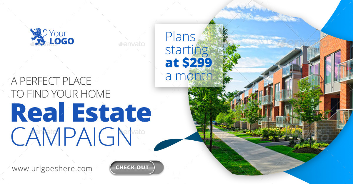 Real Estate  & Facebook Banners Ads by Belegija GraphicRiver